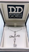 Necklace Davite & Delucchi Woman in White Gold Diamante CLN010098 11